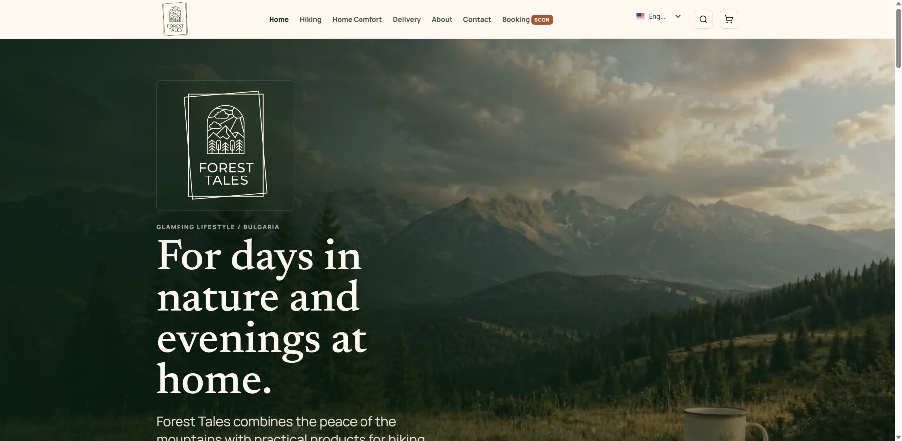 Forest Tales bilingual ecommerce storefront